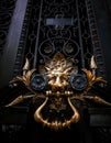 Decorative lion door handle Royalty Free Stock Photo