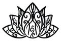 Decorative lotus, illustration, vector