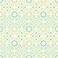 Decorative Love Line Dot Ornament Seamless Pattern | Orl Series Royalty Free Stock Photo