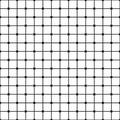 Decorative mesh pattern. Seamless repeat background with black and white checkered pattern and crossed thin lines. Royalty Free Stock Photo