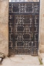 A decorative metal gate in Srinagar