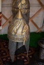 Decorative metal  Helmets Of  Warriors Of Turkish Ottoman Time Royalty Free Stock Photo