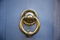 Decorative metal ring knock door