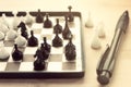 Decorative mini chess Royalty Free Stock Photo