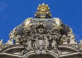 Decorative moldings at the top of the gate Zwinger