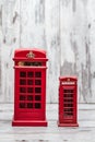 Decorative Money Box as Classic British Red Phone Booth Royalty Free Stock Photo