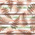 Decorative new zealand fern frond and bracken