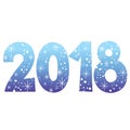 2018 decorative number