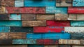 Decorative old painted wood wall. Abstract grungy wood texture background. Can be used as a packaging. Royalty Free Stock Photo