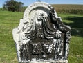 Decorative Old Tombstone in Prairie Cemetery Royalty Free Stock Photo