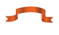 Orange ribbon banner Royalty Free Stock Photo