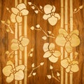 Decorative Orchid - Interior wallpaper - seamless background - w