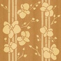 Decorative Orchid - Interior wallpaper - seamless background