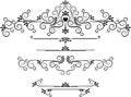 Decorative ornament border . Graphic arts. Royalty Free Stock Photo