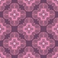 Decorative ornament - repeatable pattern - radial diamond tiles - purple violet pink Royalty Free Stock Photo