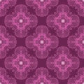 Decorative ornament - repeatable pattern - radial diamond tiles - strong purple and pink Royalty Free Stock Photo
