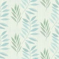 Seamless pattern of leaves on a green background.