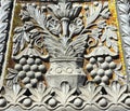 Decorative ornament on the wall of a building, Moscow, Russia Royalty Free Stock Photo