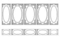 Decorative Ornamented frames for walls or backgrounds