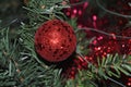 Decorative ornamet christmas ball isolated