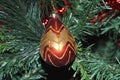 Decorative ornamet christmas ball isolated