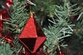 Decorative ornamet christmas object isolated