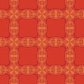 Decorative ornate cross background . Sketch vector illustration Royalty Free Stock Photo