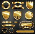 Decorative ornate gold frame collection