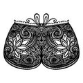 Decorative Ornate Women's Shorts