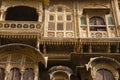 Decorative outer view of Patwon Ki Haveli, Jaisalmer, Rajasthan, India