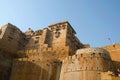 Decorative outer wall of the fort, Jaisalmer, Rajasthan, India