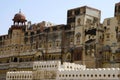 Decorative outer wall of Junagarh Fort, Bikaner, Rajasthan, India