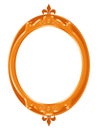 Decorative oval picture frame Royalty Free Stock Photo