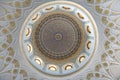 Decorative painting of the dome of the Khazrati Imam Madrasah. Inside view, Tashkent