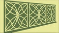 Decorative panel with intricate geometric patterns, versatile design. vector design Generative AI Royalty Free Stock Photo
