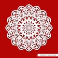 Decorative panel with a mandala. Royalty Free Stock Photo