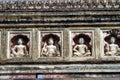 Decorative panels in stucco on the dom of laxmi narsihapur temple