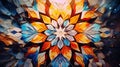 Decorative Paper Dreams with Leaves Modern Multicolor Abstract Kaleidoscope