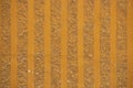 Decorative parget texture background with vertical striped pattern. in orange color Royalty Free Stock Photo