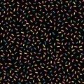 Decorative party sprinkles seamless repeat vector