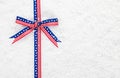 Decorative patriotic American ribbon