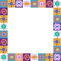 Decorative pattern with African patterns