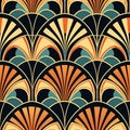 Seamless pattern in art deco style Royalty Free Stock Photo