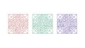 Decorative Pattern Tiles Vector Set, vector design Generative AI Royalty Free Stock Photo