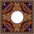 Decorative pattern of ukrainian ethnic carpet