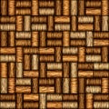 Decorative pattern of wine bottles corks - seamless background Royalty Free Stock Photo