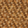 Decorative pattern of wine bottles corks - seamless background Royalty Free Stock Photo