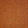 Decorative patterns carved in wood, detail of Nasrid Palace , Alhambra,