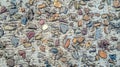 Gravel stones concrete texture background Royalty Free Stock Photo