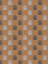 Decorative paws pattern